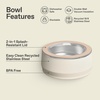 image:imageSTANLEY Pet Bowl  3Cup 24 oz Insulated Stainless Steel Dog amp Cat Bowl  SplashResistant Lid  Dishwasher Safe  BPAFree  Black 20Cream